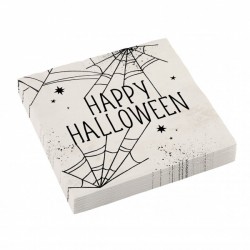 Happy Halloween Spiderweb Serviettes (pk/16)