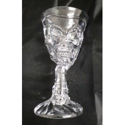 Clear Goblet with skull detail