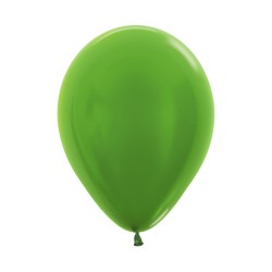 Plain Metallic Lime Green Balloons - Inflate your Balloons in store. 