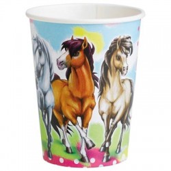 Charming Horses Cups (pk/8)