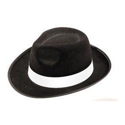 Mafia Hat with white ribbon