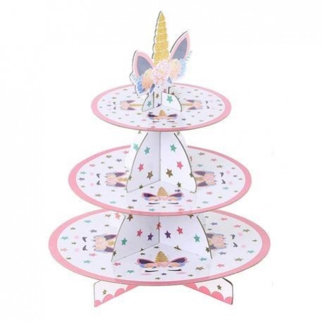 Floral Unicorn cupcake stand| Unicorn party supplies 