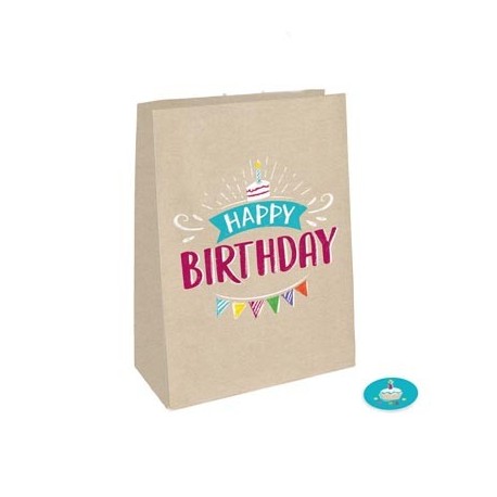 My Birthday Party Paper Bags (pk/4)