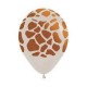 Giraffe Print Latex Balloon