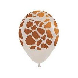 Giraffe Print Latex Balloon