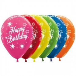 Happy Birthday Sparkles latex balloon