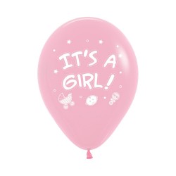 12 inch It's a Girl Latex Balloon