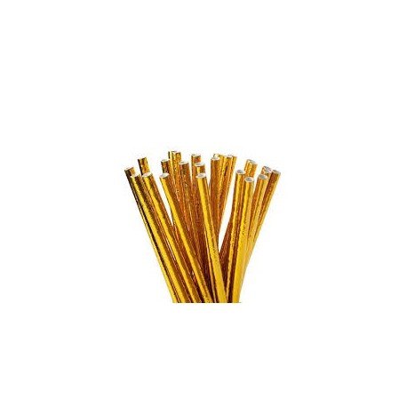 Gold Paper Straw (25pcs)