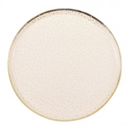 Peach and Gold Lunch Plates (pk/8)