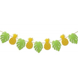 Pineapple and palm leaf Banner (5m)