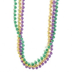 Mardi Gras 33 inch beads (3 Strands)