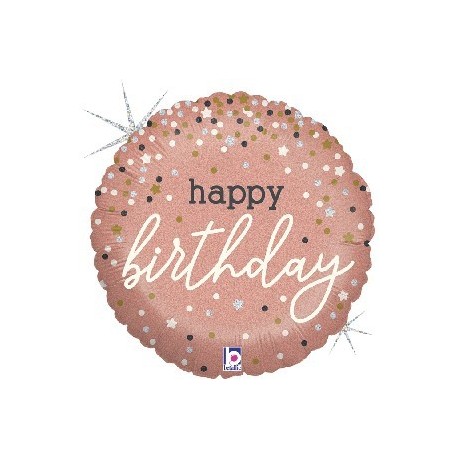 18" Happy Birthday Opal Balloon