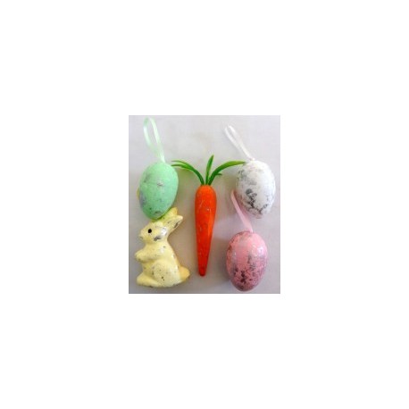 Easter Bunny with eggs and carrots