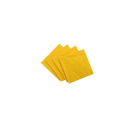 Yellow Beverage Serviettes (pack of 20)