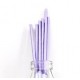 Lilac paper straws (25pcs)