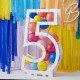 Balloon Mosaic Number Frame - Number 5