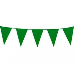 Hunters Green Plastic Flag Bunting (2.5m)