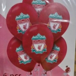 Liverpool latex balloons (6pcs)