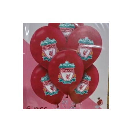 Liverpool latex balloons (6pcs)