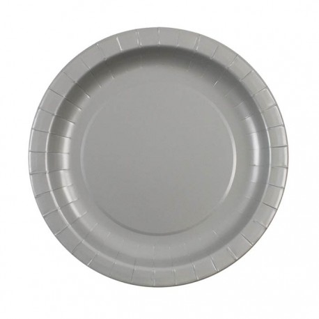 Silver Plates 7" (pack of 8)