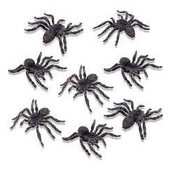 Halloween Spiders 6 cm (pk/8)