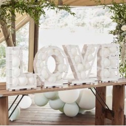 LOVE Balloon Mosaic Stand|Wedding Decor 