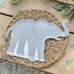 Elephant shaped party plates 