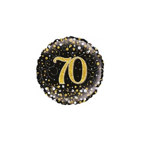 18" Holo Sparkling 40th birthday foil balloon