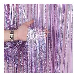 Pink Laser Foil Curtain Backdrop (1m x 2.m)