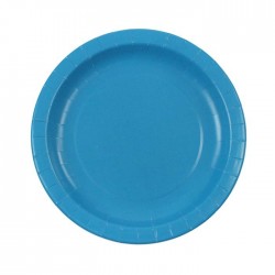 Turquoise Paper Plates (pack of 8)