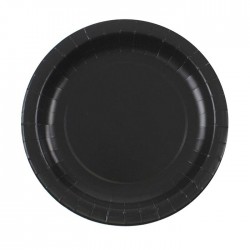 Black paper plates 