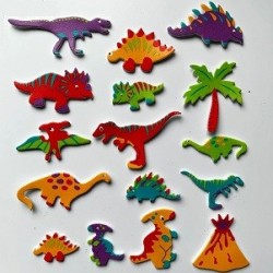 Self Adhesive DIY Foam Dinosaurs (12pcs)