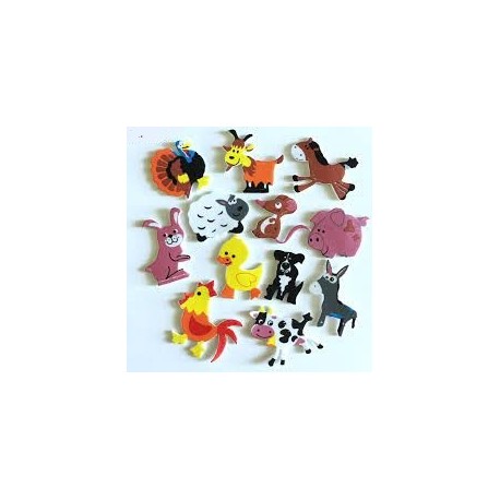 Self Adhesive DIY Foam Farm Animals (12pcs)