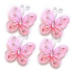 Light Pink Butterfly (6pcs)