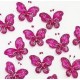 Purple Pink Butterfly (6pcs)