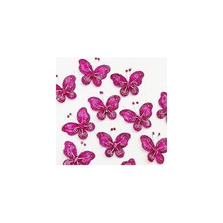 Purple Pink Butterfly (6pcs)