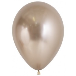 Chrome Reflex Champagne Balloon 30cm
