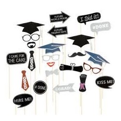 Graduation photo booth props
