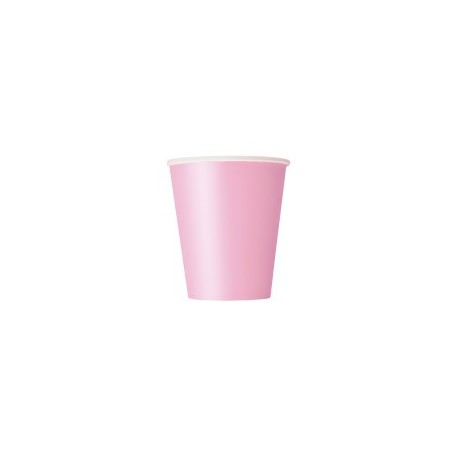 Plain Cups - Pastel Pink (pk/8)
