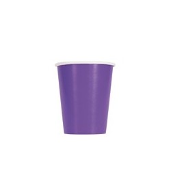 Plain purple paper cups