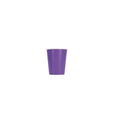 Plain purple paper cups