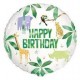 18" Animal Safari Happy Birthday Foil Balloon