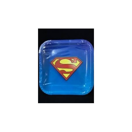 7" Superman Plates (pack of 10)