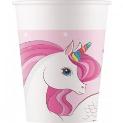 Unicorn Rainbow Colours Cups (pack of 8)