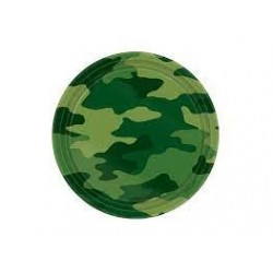 Military Camo Lunch SQUARE plates (pack of 10)