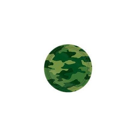 Military Camo Lunch SQUARE plates (pack of 10)