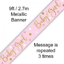 Baby Girl Sparkling Banner (2.7m)