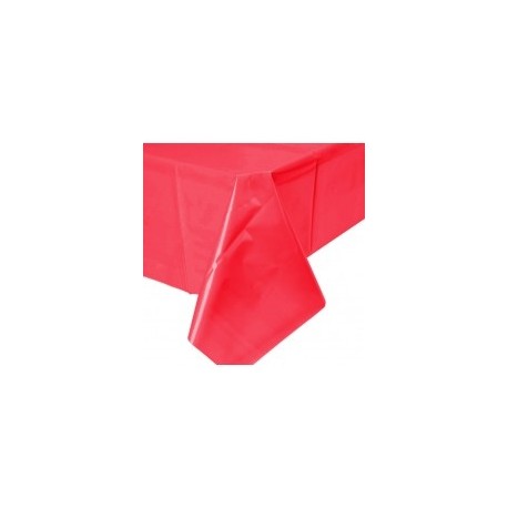 Plain Tablecloth PVC - Red 140cm x 240cm