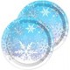 7"Snowflakes SQUARE Plates (pack of 10)