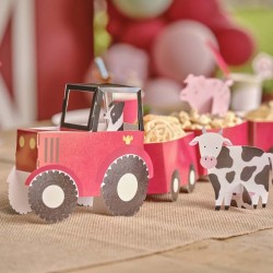 Farm Friends Tractor and Trailer Treat Stand